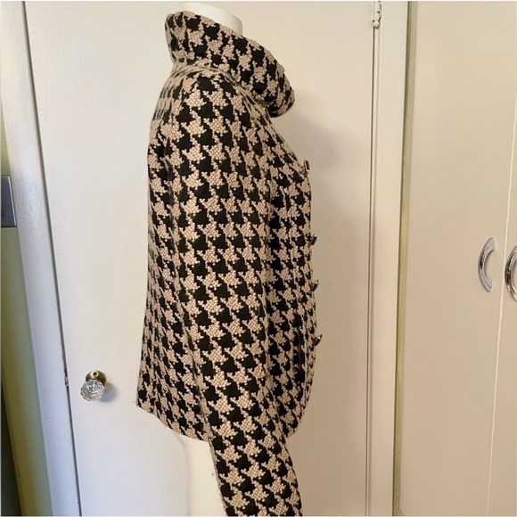 Tibi "Houndstooth" Double-breasted Coat - Picture 2 of 9